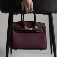 بيركن وسط عودي كروك قفل فضي