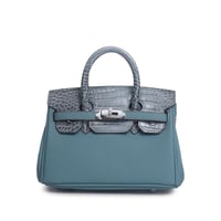 ميني بيركن ستيل كروك قفل فضي