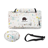 شنطة لعربة الاطفال مع مكان منديل