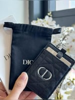 Dior card holder مع مرايا