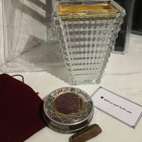 مبخره كرستالية مع زعفران وكسره عود موروكي فاخر