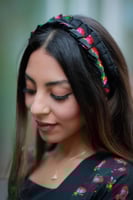 فستان شالكي اسود مشجر