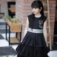 فستان طبقات اسود