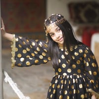 فستان روز بناتي مع هامه