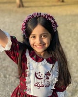 فستان كلوش عنابي