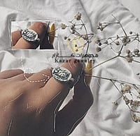 خاتم ملكي نسائي من الفضه الايطاليه 925 حجر فاخر