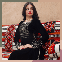 فستان بالتطريز الجنوبي