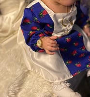 فستان شالكي ازرق