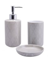 طقم إكسسوارات للمغسلة Grey