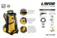 ماكينة غسيل لافور ضغط عالي LAVOR بسعة 150 بار مزود...