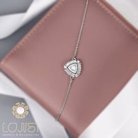 اسوارة زركون ناعمة مطلية فضي