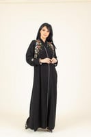 عبايه هانية كريب ياباني شك يدوي