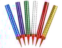 شمع شرارة للكيك مقاس 18 سم 6 قطع