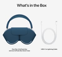 ايربودز ماكس ازرق