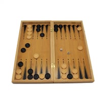 لوح شطرنج خشب حجم كبير 3 في 1