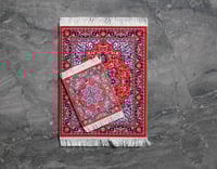 كوستر سجاد أحمر ملون