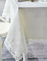 طقم مفارش طاولة Viola لون سكري