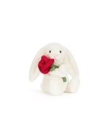 Jelly cat Cream Bunny With Rose