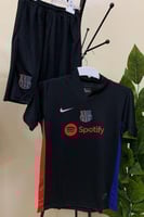 طقم نادي برشلونة الاسود الجديد 2025 رجالي شبابي ول...