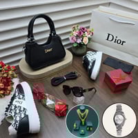 طقم شنطة ديور نسائي لون اسود