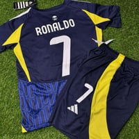 طقم النصر رونالدو الاحتياطي الكحلي الجديد 2025 متج...