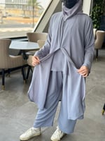 عباية سفر رمادي