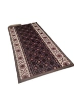 سجادة صلاة نقشة اسلامية لون سماوي سهلة التصفيط