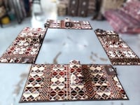 طقم اربع مدات مع اربع مراكي نقشة سدو