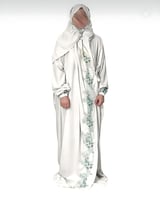 اسدال صلاة مطرز مع طرحة