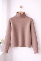 بلوزة هاي نِك نسائية – تصميم شتوي أنيق بعدة ألوان...