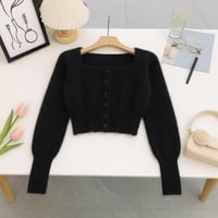 بلوزة نسائي قصير من الريش - الفرو-