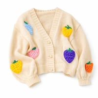 بلوزة كارديغان شتوي نسائي محبوك بتطريز – خامة ناعم...