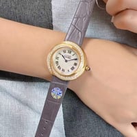 Beige leather belt