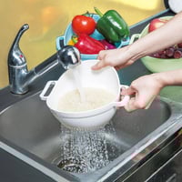 مصفاه ارز وخضروات بلاستيك 22 سم - يصفّي الأرز بدقة...