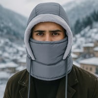 قبعة شتوية للرأس والرقبة للتدفئة- توفر دفء عالي ور...