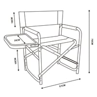 كرسي الفخامة بطاولة جانبية يتحمل 120 كجم، مريح للا...