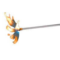 مشعل فحم وحطب بالغاز 39 سم- يضمن مسافة أمان، تحكم...