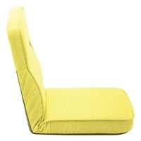 كرسي ارضي 6 حركة أصفر يتحمل 100 كجم راحة عالية للج...