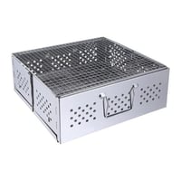 شواية ومنقل فحم 38*38*14 سم - سهلة الحمل، تحمي الي...