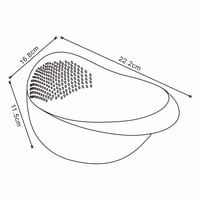 مصفاه ارز شفافة 22 سم، تساعدك على نظافة المكونات