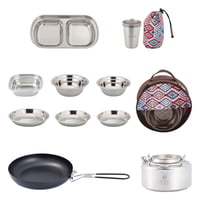 طقم عزبة مكتملة 66 قطعة- يحتوي جميع أدوات الطبخ وا...