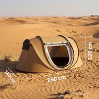 خيمة المبيت تلقائية 1.2×1.8×2.6 م، حماية من الشمس...