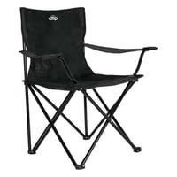 كرسي رحلات أسود قابل للطي يتحمل 100 كجم يجمع بين ا...