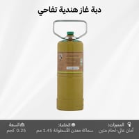 دبة غاز هندية قابلة للتعبئة 0.25 كجم – صغيرة وآمنة...