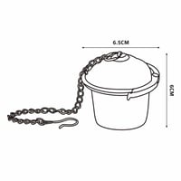 مصفاة ابريق شاي 0.2 لتر، تصفية بدون شوائب، سهلة ال...