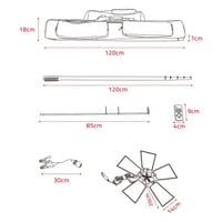 لمبة السنارة المروحية كاملة 11000 لومن- إضاءة قوية...