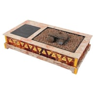 موقد حطب البركان للتدفئة 60×110 سم، سهل النقل بفضل...