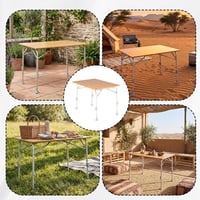 طاولة خشبية قابلة للطي 100× 70×55 سم تتحمل 60 كجم،...