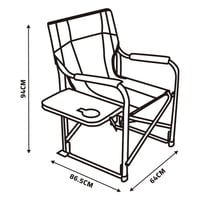 كرسي الفخامة بطاولة جانبية يتحمل 100 كجم- مريح للا...