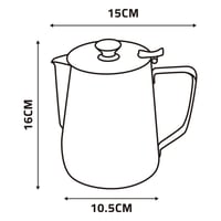 مفواح قهوة ستانليس ستيل عالي الجودة 1لتر- متين وطو...